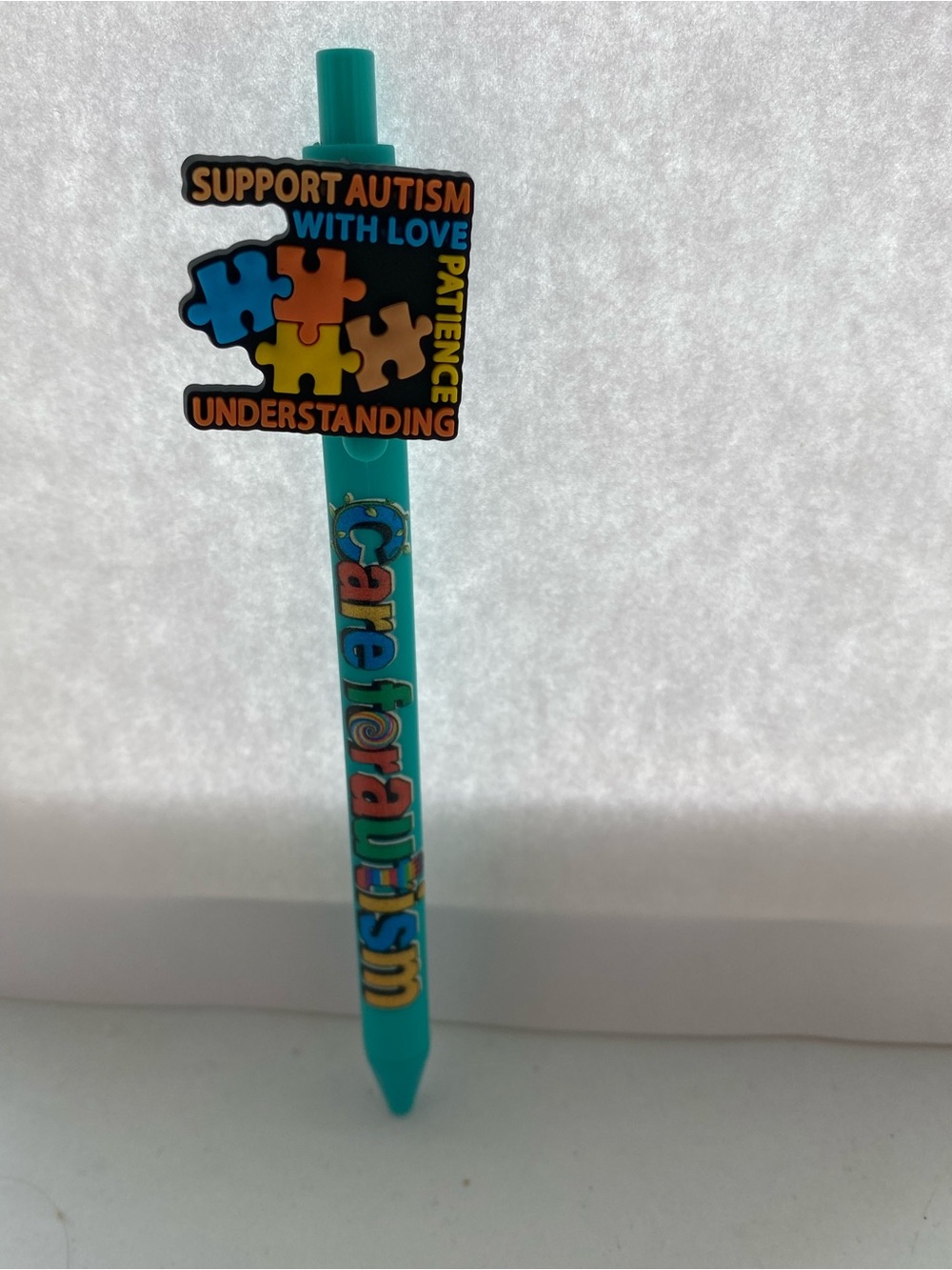 Support Autism Puzzle Pen in Teal